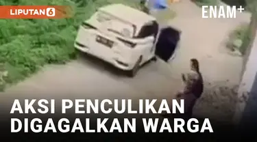 Detik-Detik Warga Berhasil Selamatan Perempuan dari Penculikan oleh Mantan Pacar