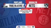 Jadwal NBA, Portland Trail Blazers Vs Brooklyn Nets. (Bola.com/Dody Iryawan)