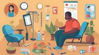 Apakah Orang yang Terkena Diabetes Bisa Sembuh Total? Simak Panduan Lengkap Pengendalian Diabetes, Dari Diet Hingga Pemeriksaan Rutin (Ilustrasi Pasien Diabetes by AI)
