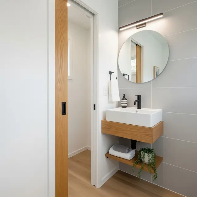 Desain Kamar Mandi Kecil tapi Fungsional untuk Rumah Mini (Image by Gemini AI)