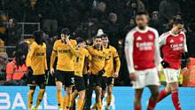 Duel Wolverhampton Wanderers melawan Arsenal pada lanjutan Liga Inggris 2025/2026 di Stadion Molineux, Kamis (19/2/2026) dini hari WIB. (Paul Ellis/AFP)