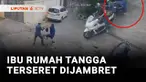 Seorang ibu rumah tangga menggagalkan upaya penjambretan terhadap dirinya di Penjaringan, Jakarta Utara. Bahkan sang ibu sampai terseret karena dijambak pelaku jambret saat mempertahankan kalungnya.