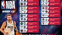 Jadwal NBA musim 2023/2024 Pekan-12. (Sumber: dok. Vidio.com)