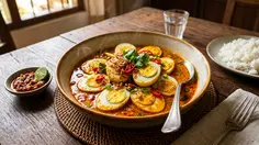 Resep Telur Kuah Opor Pedas, Variasi Olahan Telur Ekonomis