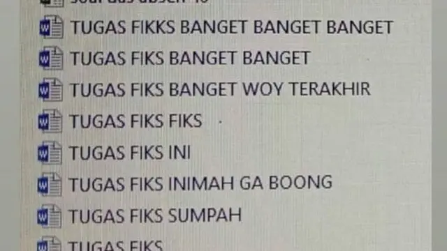 6 Nama File Nyeleneh Ini Bikin Senyum Tipis, Bak Suarakan Isi Hati