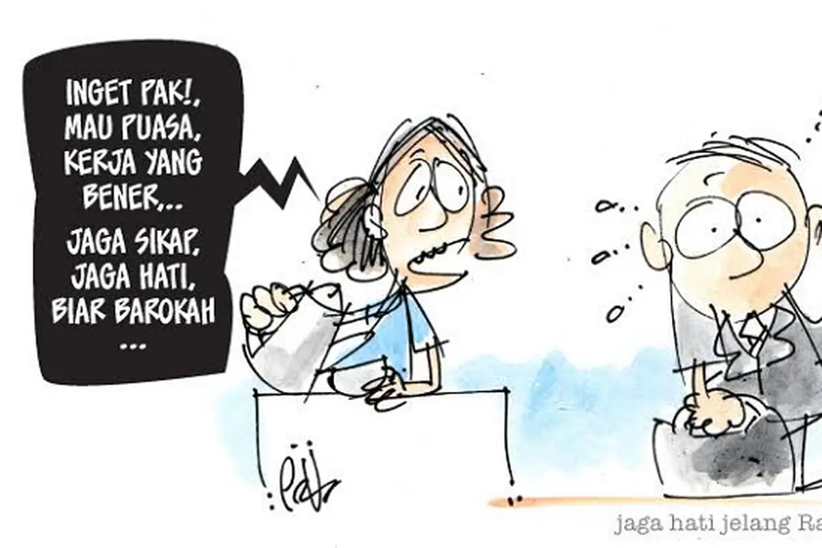 kartun basa basi jelang ramadan