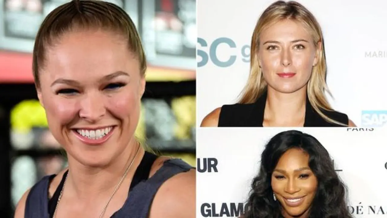 Ronda Rousey-Maria Sharapova-Serena Williams