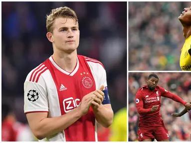 Meski usianya masih terbilang muda untuk ukuran pesepak bola namun para pemain ini sudah layak disebut sebagai talenta bek-bek terbaik dunia. Berikut ini Matthijs de Ligt dan tujuh bek muda dengan kualitas kelas dunia. (Kolase Foto dari AFP)