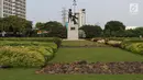 ondisi kawasan Taman Tugu Tani, Jakarta, Rabu (9/1). Taman Tugu Tani masuk dalam rencana revitalisasi lima taman yang ada di Jakarta pada tahun ini. (Liputan6.com/Helmi Fithriansyah)