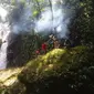 Air terjun Telun Tujuh menjadi lokasi wisata yang belum lama ditemukan karena lokasinya berada di tengah hutan belantara. (Foto: Arfandi Sarbaini/Liputan6.com/B Santoso)