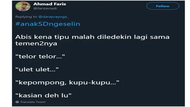 Tingkah Ngeselin saat Kecil