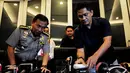Suasana jumpa pers tentang penangkapan pelawak Tessy Srimulat di Mabes Polri, Jakarta, Rabu (29/10/2014). (Liputan6.com/Johan Tallo)
