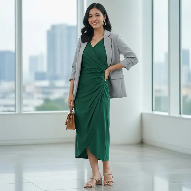 Model Dress Drapery (Image by Gemini AI)