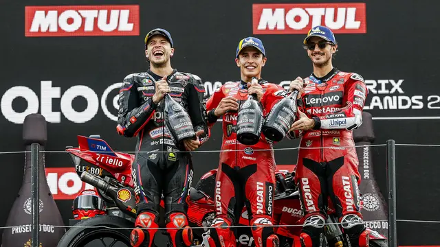 Podium Main Race MotoGP Belanda 2025