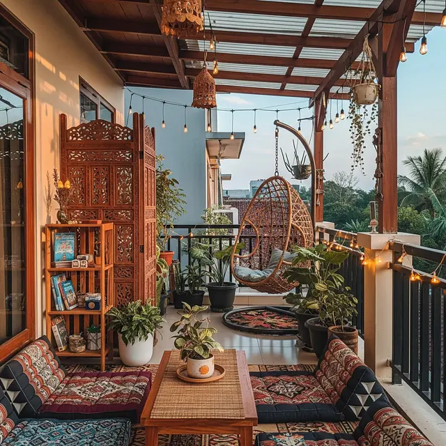 Desain Teras Rumah Gaya Bohemian Budget di Bawah Rp2 Juta