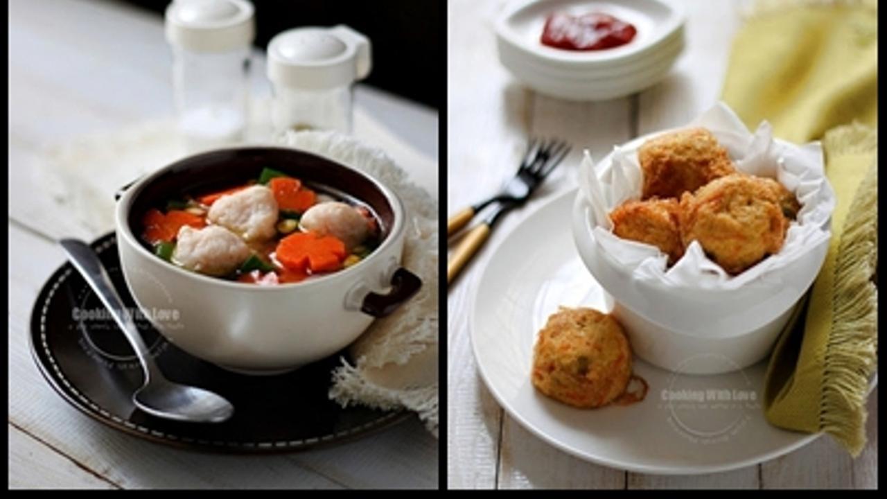 Menu Maksi: Sup Bola Udang dan Mangkuk Tahu Sayuran