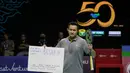 <p>Legenda pebulu tangkis Indonesia, Candra Wijaya saat acara peringatan 50 tahun kerjasama antara Yonex dan PBSI di Istora Senayan, Jakarta, Sabtu (18/06/2022). (Bola.com/Bagaskara Lazuardi)</p>