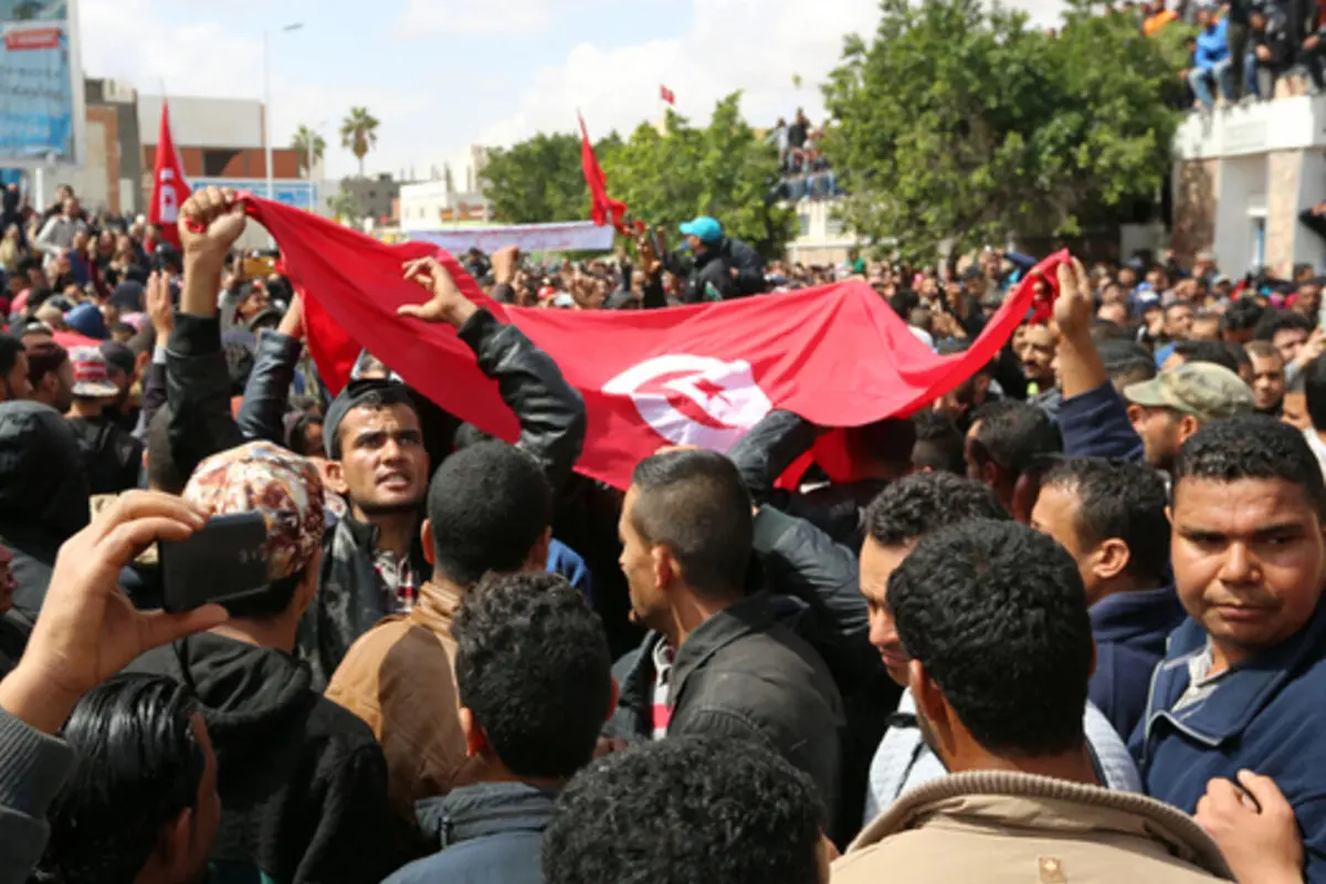 Ilustrasi Bendera Tunisia (AFP PHOTO)