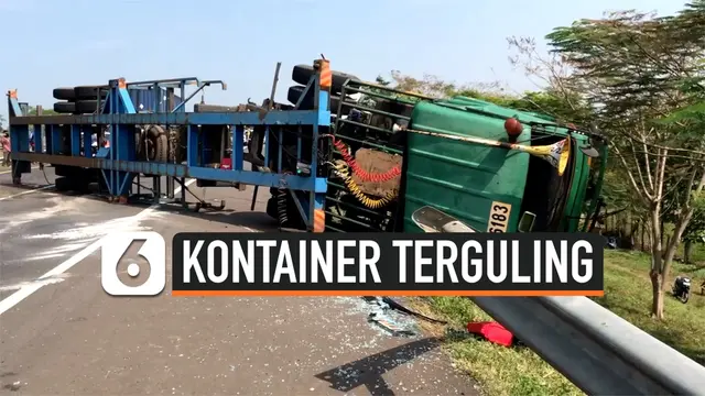 kontainer terguling