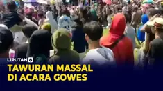 Acara Gowes diwarnai Tawuran Massal, Warga Ketakutan