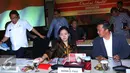 Ki-ka: Menkominfo Rudiantara, Menko PMK Puan Maharani dan Menpora Imam Nahrawi jelang rapat persiapan penyelenggaraan The 6th TAFISA World Sport For All Games 2016 di Gedung Kemenko PMK di Jakarta, Jumat (26/5). (Liputan6.com/Angga Yuniar)
