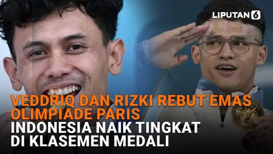 Veddriq dan Rizki Rebut Emas Olimpiade Paris, Indonesia Naik Tingkat di Klasemen Medali