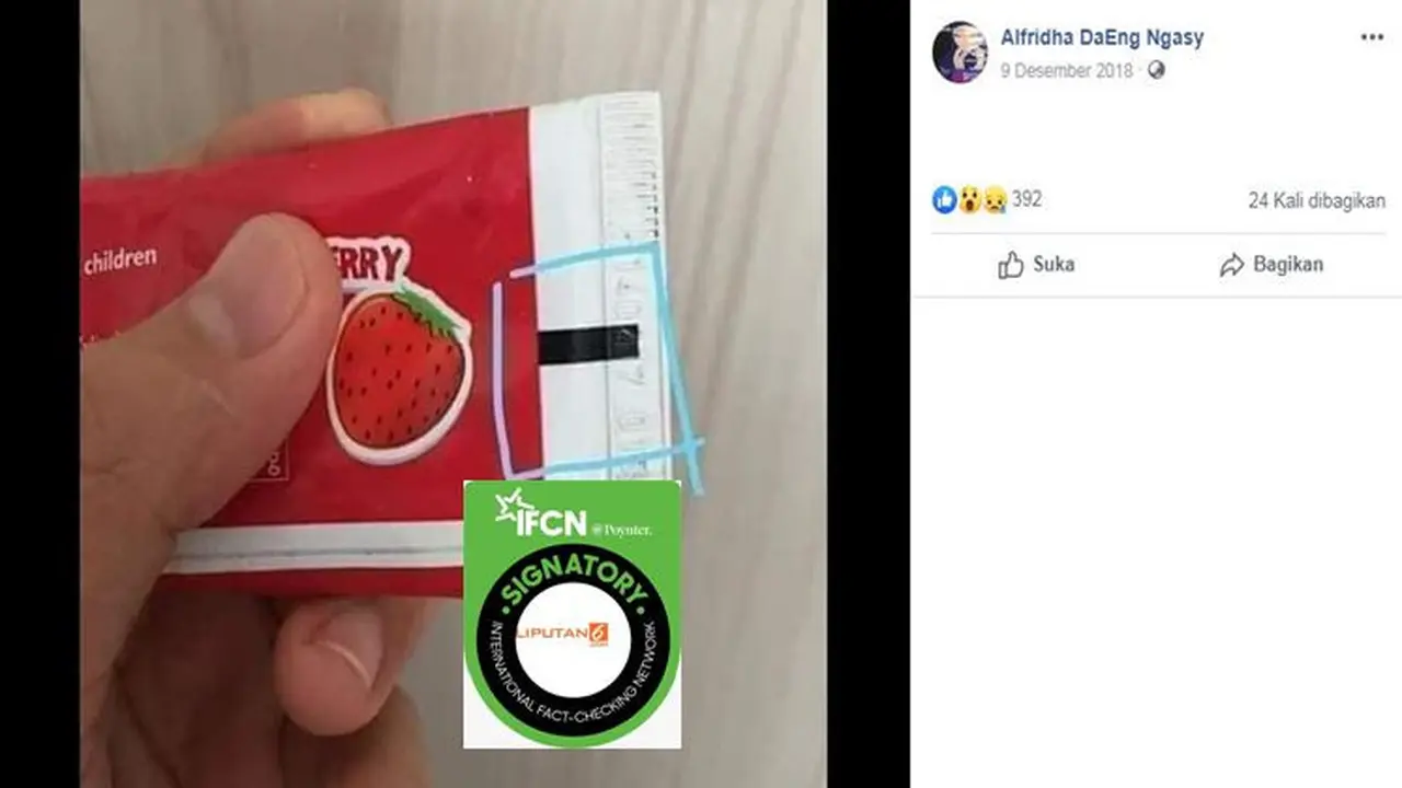 [Cek Fakta] Gambar Tangkapan Layar Kemasan Pasta Gigi