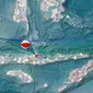 Gempa Magnitudo 5,6 mengguncang wilayah Mbay Nagekeo, NTT, Kamis malam (25/1/2024). (Liputan6.com/ Dok BMKG)