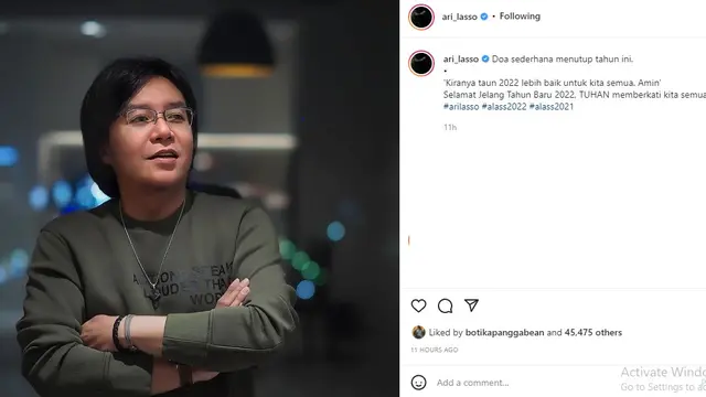 Ari Lasso (Foto: Instagram/@ari_lasso)