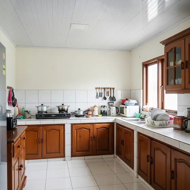 9 Model Dapur Plafon PVC, Bikin Interior Tampak Modern dan Estetik