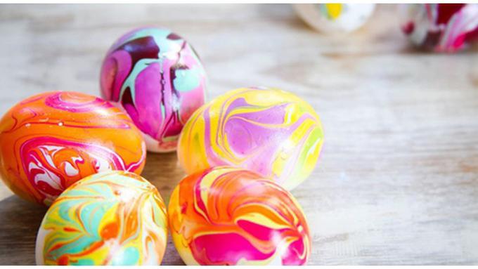 DIY Telur Paskah Marble Warna Warni Fashion Fimela com