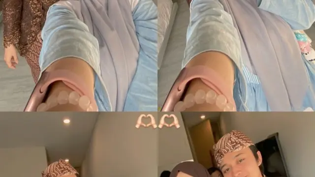 Penampilan Putri Delina di Acara 7 Bulanan Kehamilan Mahalini (credit:instagram.com/putridelinaa).