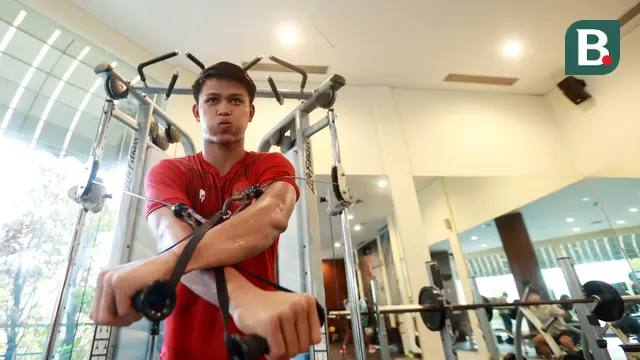 Foto: Diguyur Hujan Deras, Skuad Timnas Indonesia U-20 Gelar Latihan di Gym Hotel