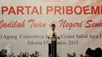Ketua Umum Partai Priboemi, Muhardi menyampaikan pidato saat deklarasi Partai Priboemi di Jakarta, Senin (17/8/2015). Tepat di Hari Kemerdekaan, partai berlogo simbol Kerajaan Majapahit itu mendeklarasikan sebagai partai baru. (Liputan6.com/Johan Tallo)