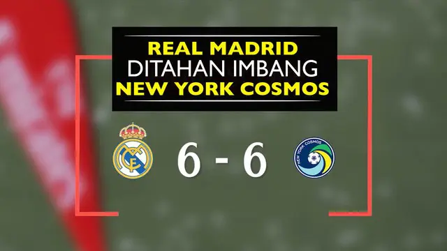 Video pertandingan persahabatan Footgolf antara Real Madrid melawan New York Cosmos yang diadakan oleh sponsor resmi Fly Emirates.