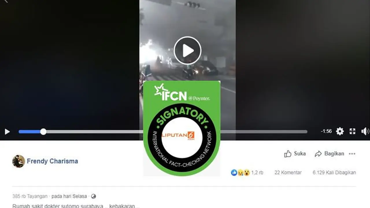 [Cek Fakta] Gambar Tangkapan Layar Video Kebakaran