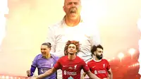 Liverpool - Arne Slot Dikelilingi Trent Alexnder-Arnold, Darwin Nunez, dan Mohamed Salah (Bola.com/Adreanus Titus)