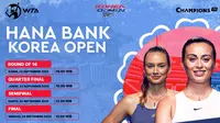 Jadwal dan Live Streaming WTA 250 Hana Bank Korea Open di Vidio, 22-25 September 2022. (Sumber : dok. vidio.com)