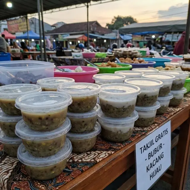Bubur Kacang Hijau Gelas (Gemini AI)