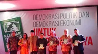 Peluncuran buku karya Bondan Gunawan di Museum Nasional, Jakarta, Rabu (25/7/2018). (Liputan6.com/Yunizafira Putri Arifin Widjaja)