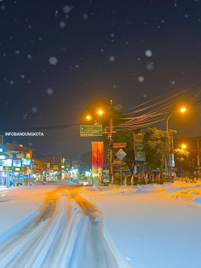 Suhu Capai 15 Derajat Celcius, Ini 6 Potret Editan Foto Bandung Jika Bersalju