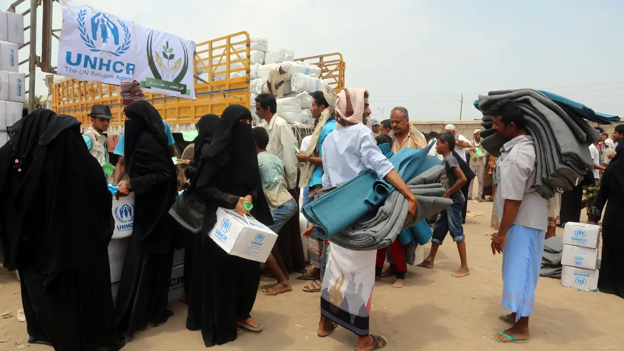 UNHCR Beri Bantuan Pengungsi Korban Perang di Yaman