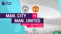 Premier League 2018-2019 Manchester City vs Manchester United (Bola.com/Adreanus Titus)