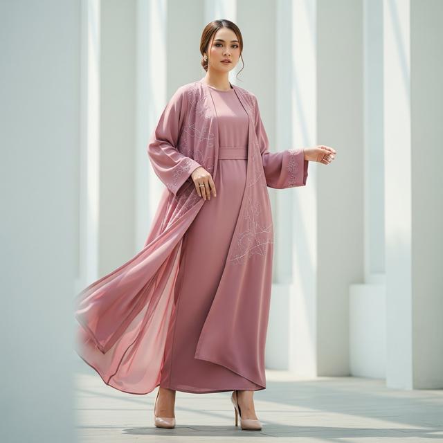 5. Open Abaya (Gamis Outer Terbuka)
