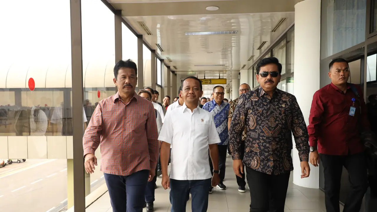Sejumlah menteri berkunjung ke Batam atas perintah Presiden Jokowi. (Foto: Liputan6.com/Humas Batam)