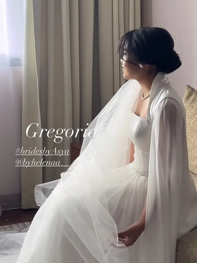 Gregoria Mariska dan Mikha Angelo resmi menikah. [@nathasaagnes]