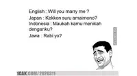 Meme Lucu Bahasa Jawa (sumber: 1Cak)