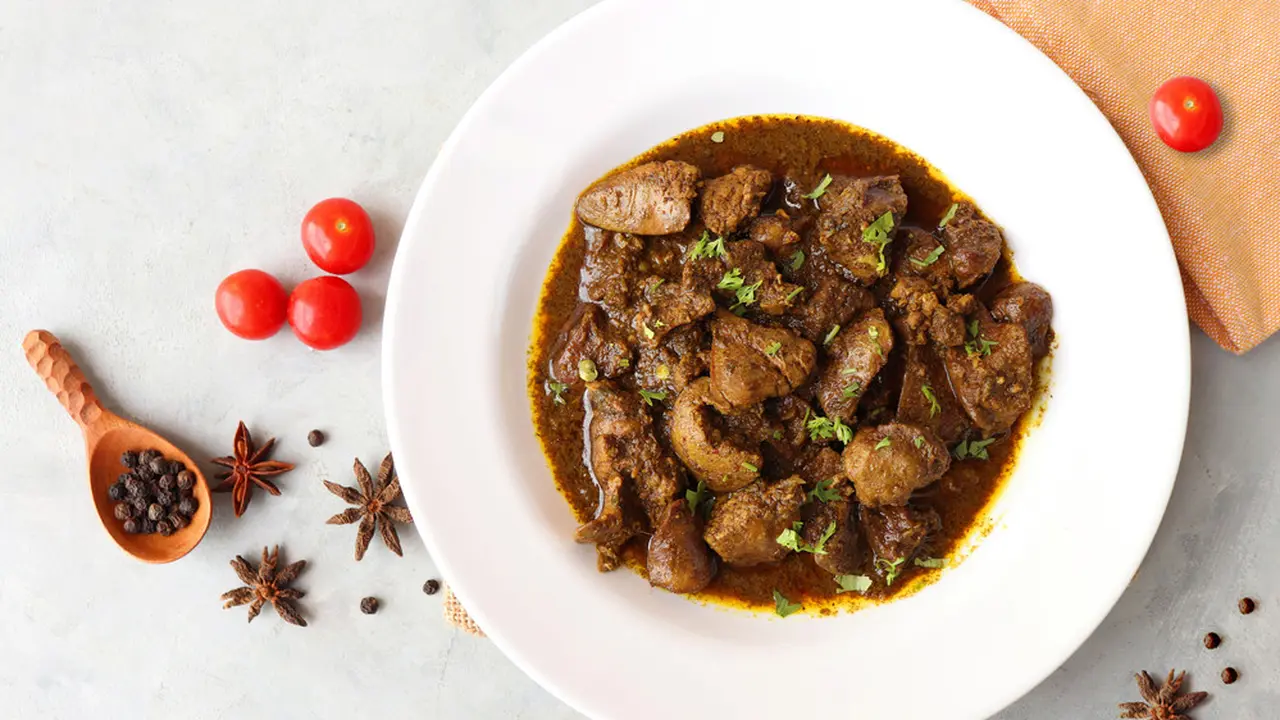 rendang semur ati ampela