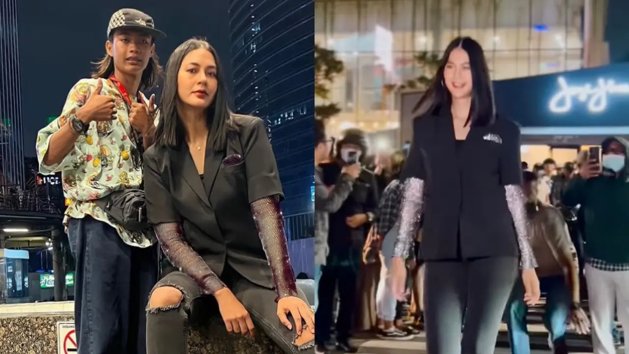 8 Potret Paula Verhoeven Jadi Cewek Mamba Saat Melenggang di Citayam Fashion Week Bareng Bonge