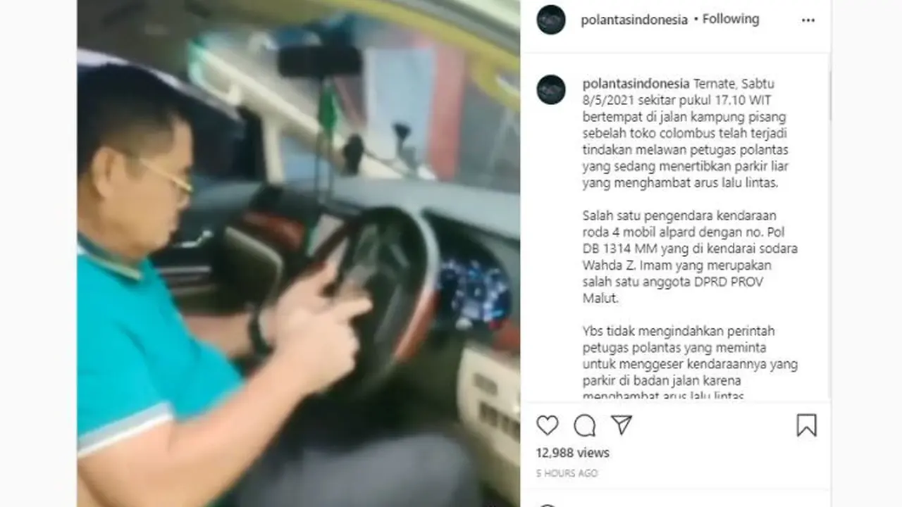 Pengemudi Mobil yang Diduga Anggota DPRD Parkir Sembarangan dan Melawan Petugas (Ist)